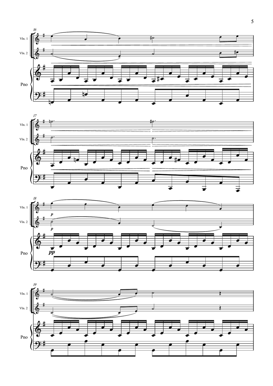 The Swan from The Carnival of The Animals String Duet scores gallery preview page 5
