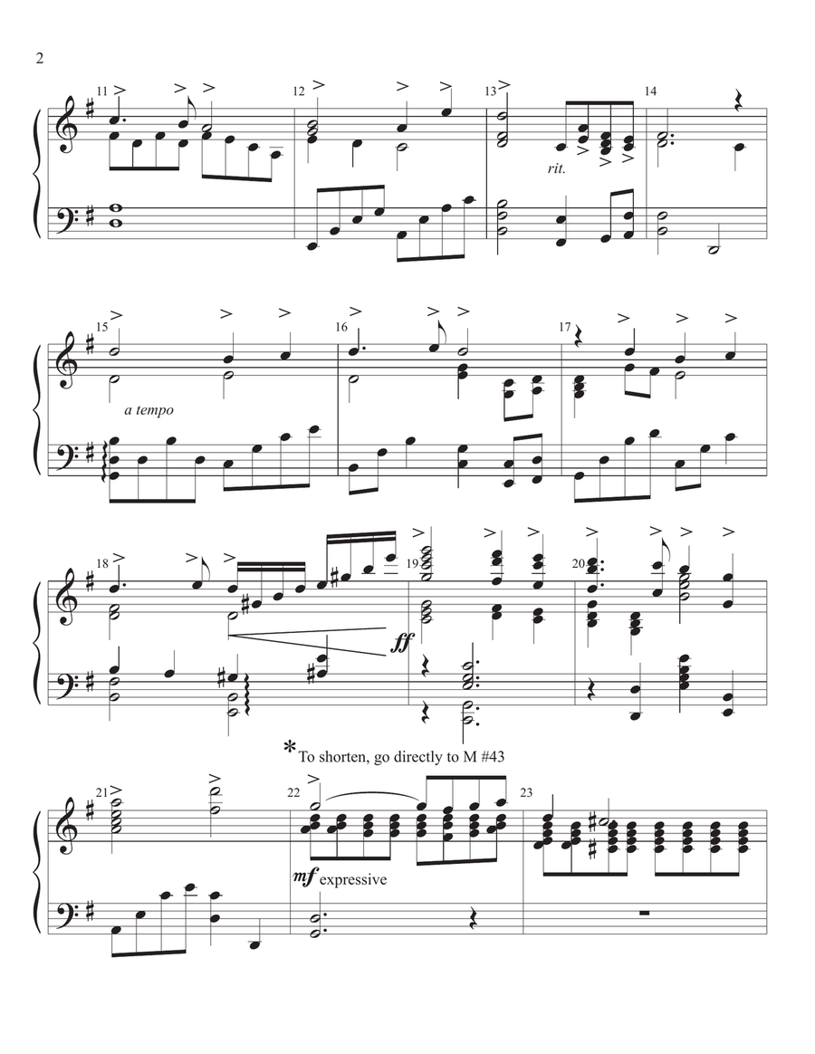 Reflection on My faith Looks Up to Thee with excerpts from Pavone by Ravel Piano Solo scores gallery preview page 2