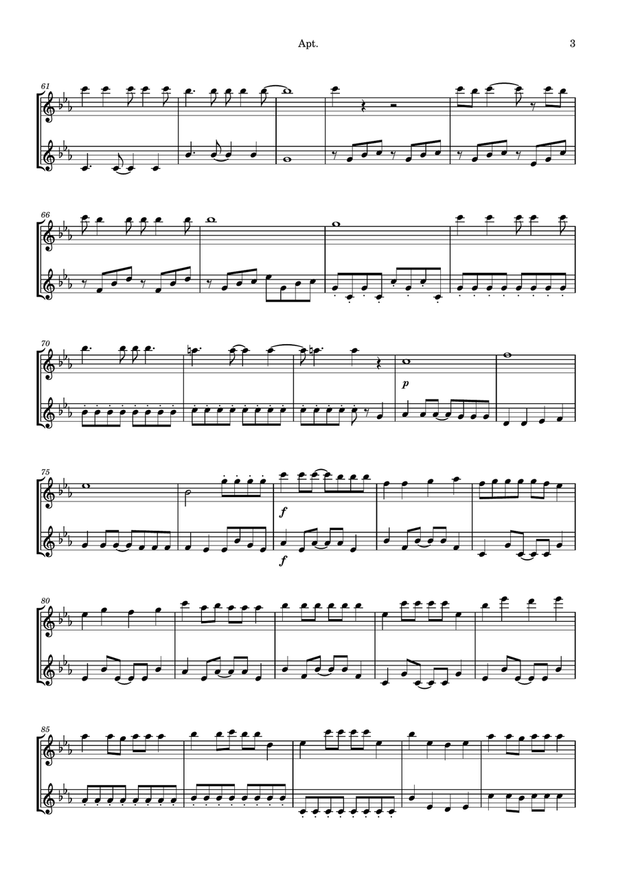 Apt. Flute Duet scores gallery preview page 3