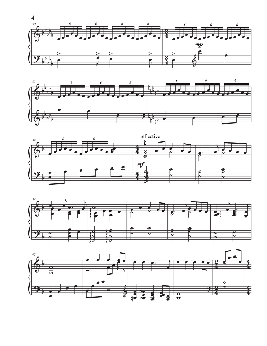 As the Deer with The Swan by Saint-Saens Piano Solo scores gallery preview page 4