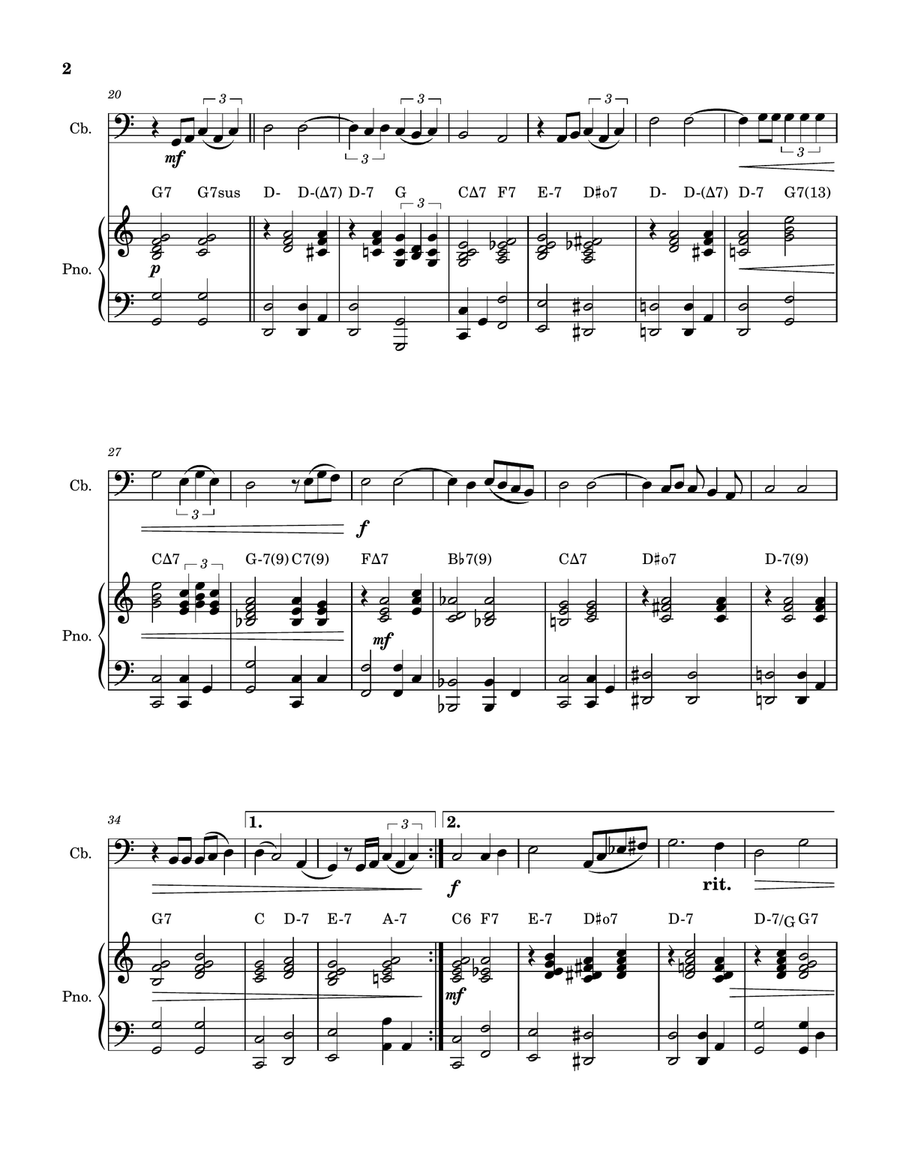 What A Diff'rence A Day Made Double Bass scores gallery preview page 2