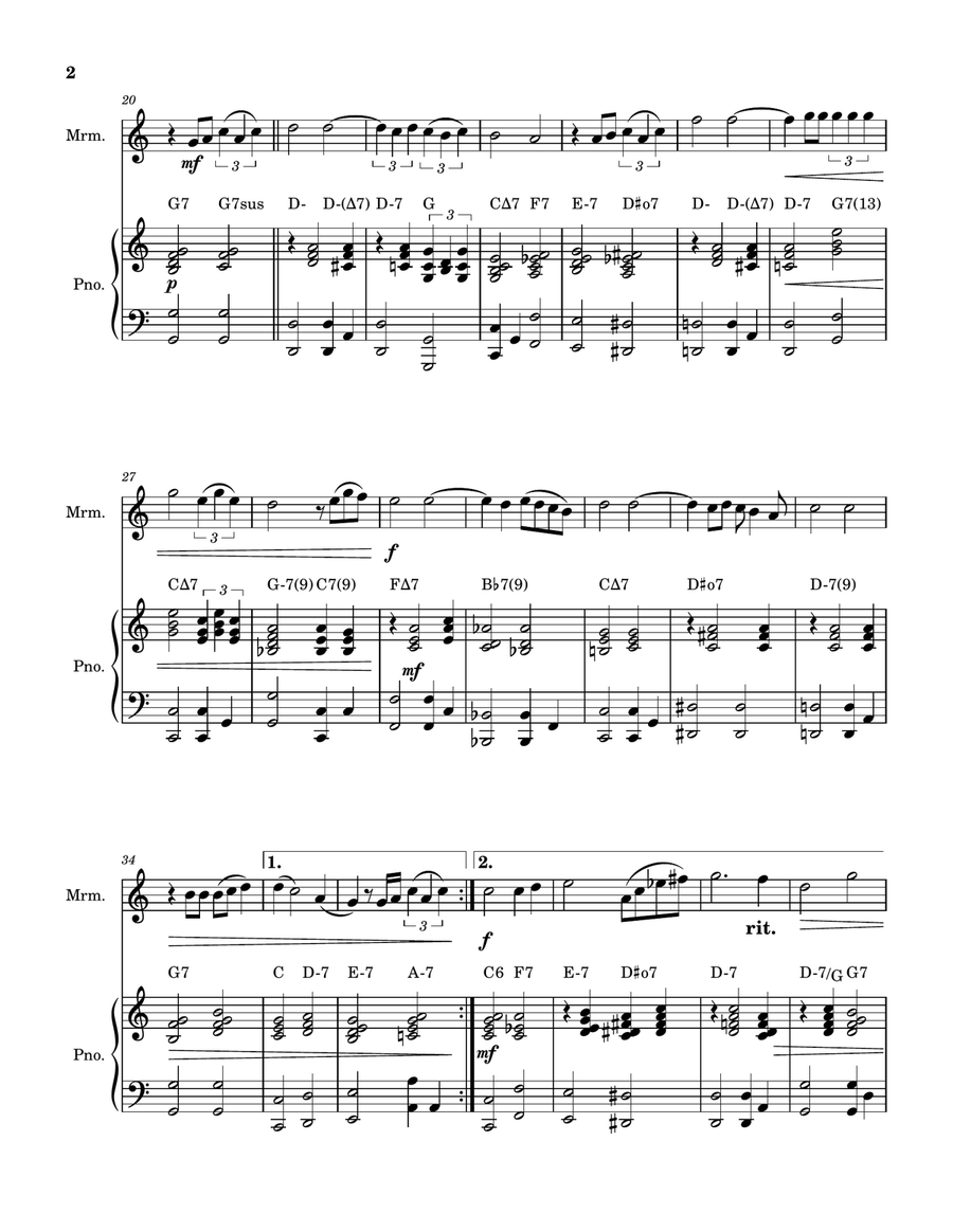 What A Diff'rence A Day Made Marimba scores gallery preview page 2