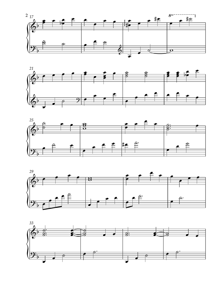 Let All Mortal Flesh Keep Silence (Intermediate Piano Solo) Piano Solo scores gallery preview page 4