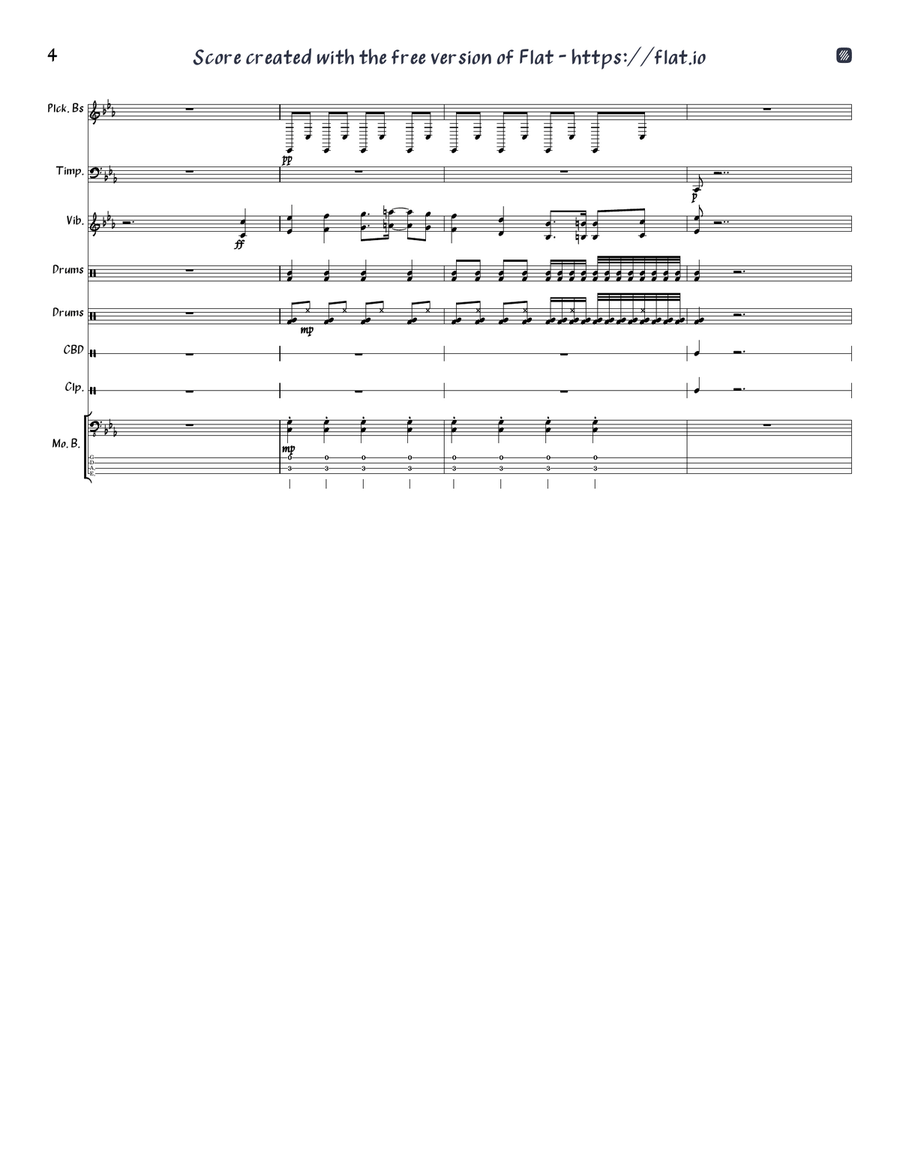 Ex-wives ll Six Ex-wives ll Six Concert Band scores gallery preview page 4