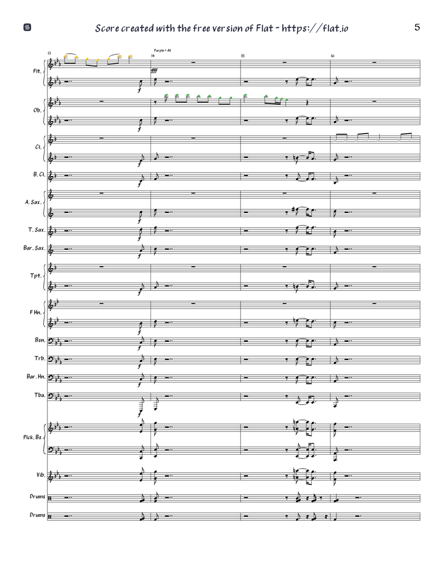 Ex-wives ll Six Ex-wives ll Six Concert Band scores gallery preview page 5