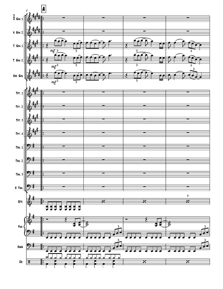 Black Velvet Black Velvet Jazz Ensemble scores gallery preview page 2