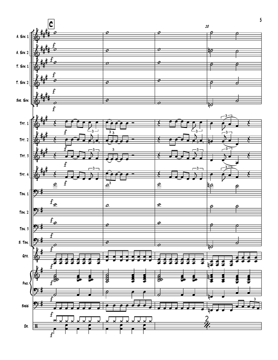 Black Velvet Black Velvet Jazz Ensemble scores gallery preview page 5