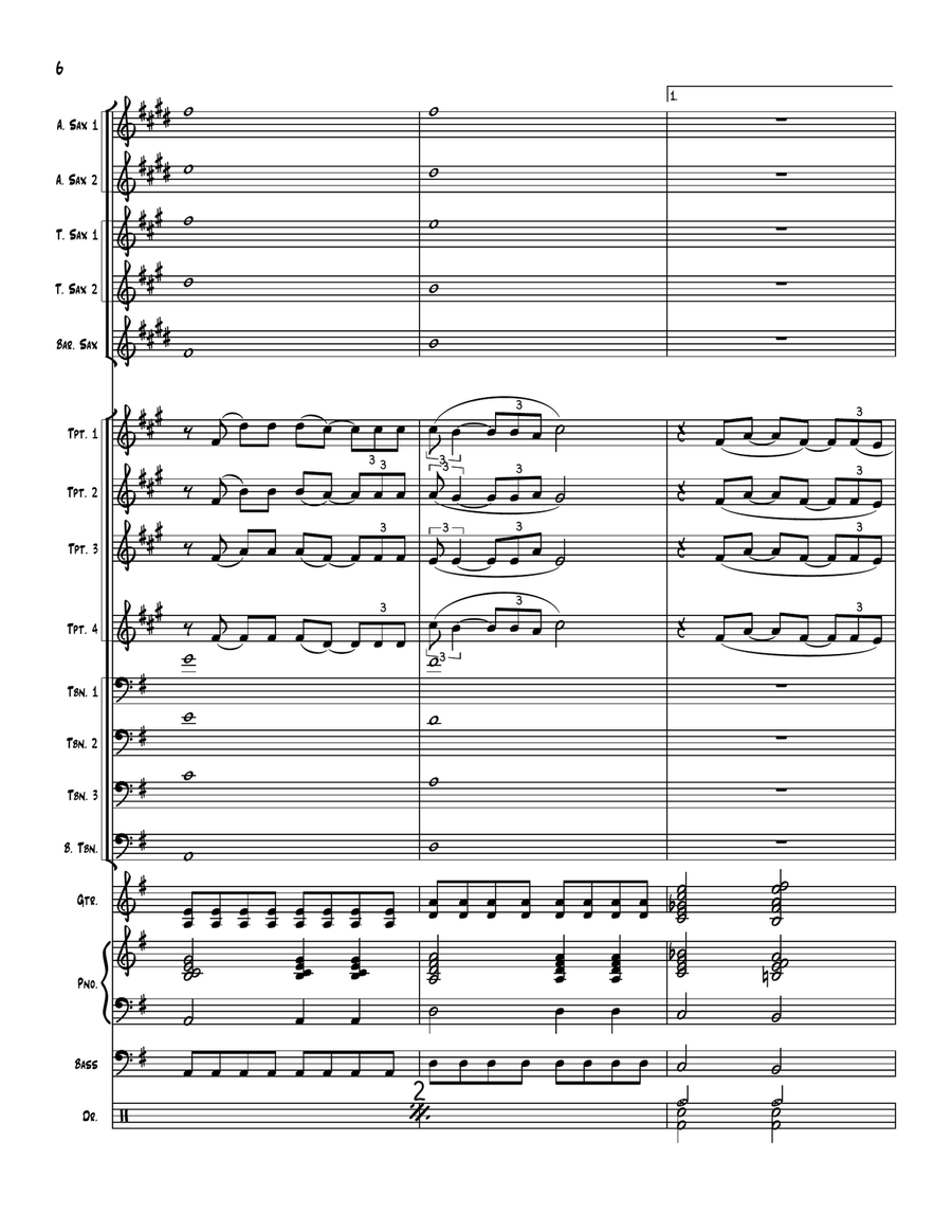 Black Velvet Black Velvet Jazz Ensemble scores gallery preview page 6