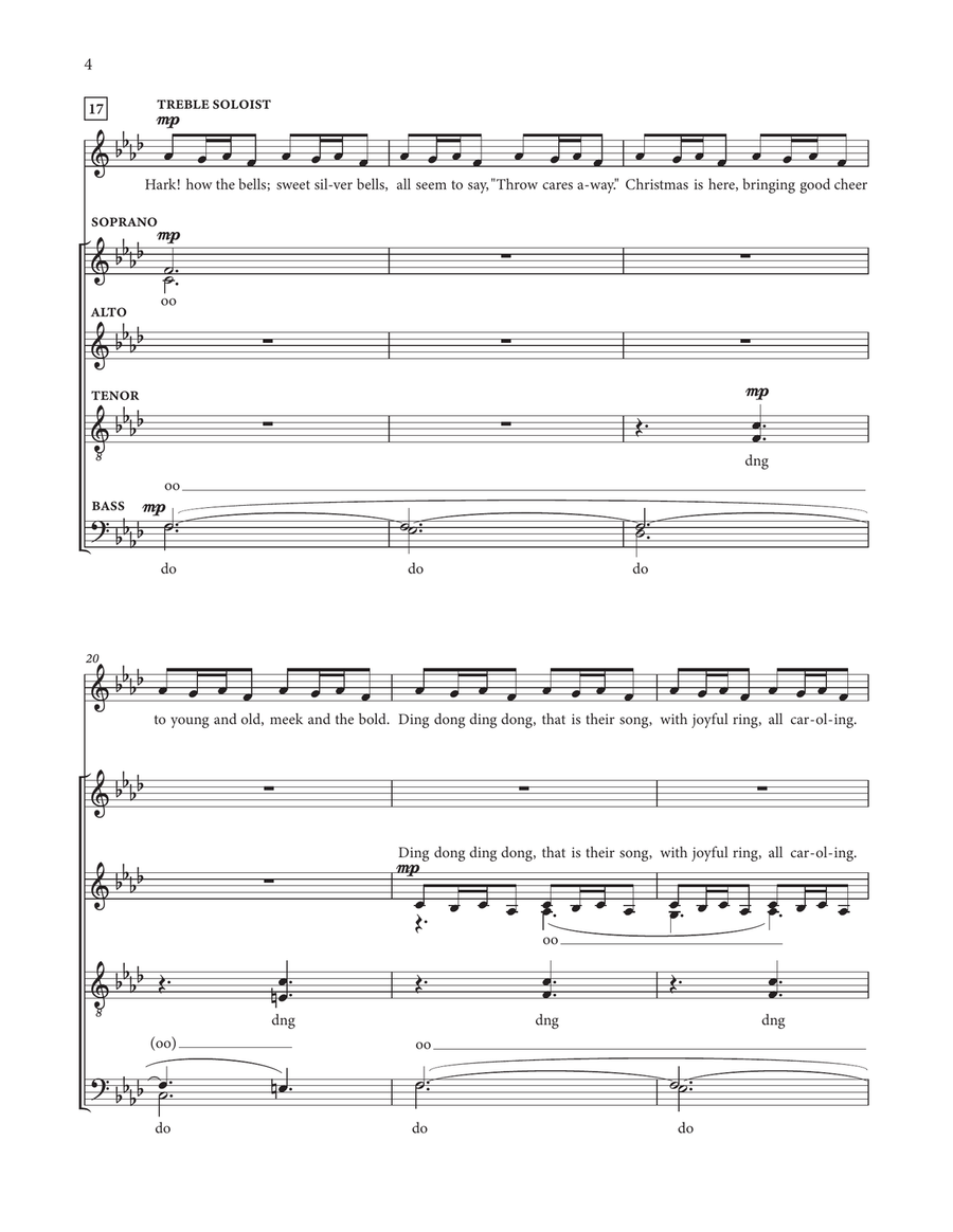 Carol Of The Bells Carol Of The Bells Divisi scores gallery preview page 4