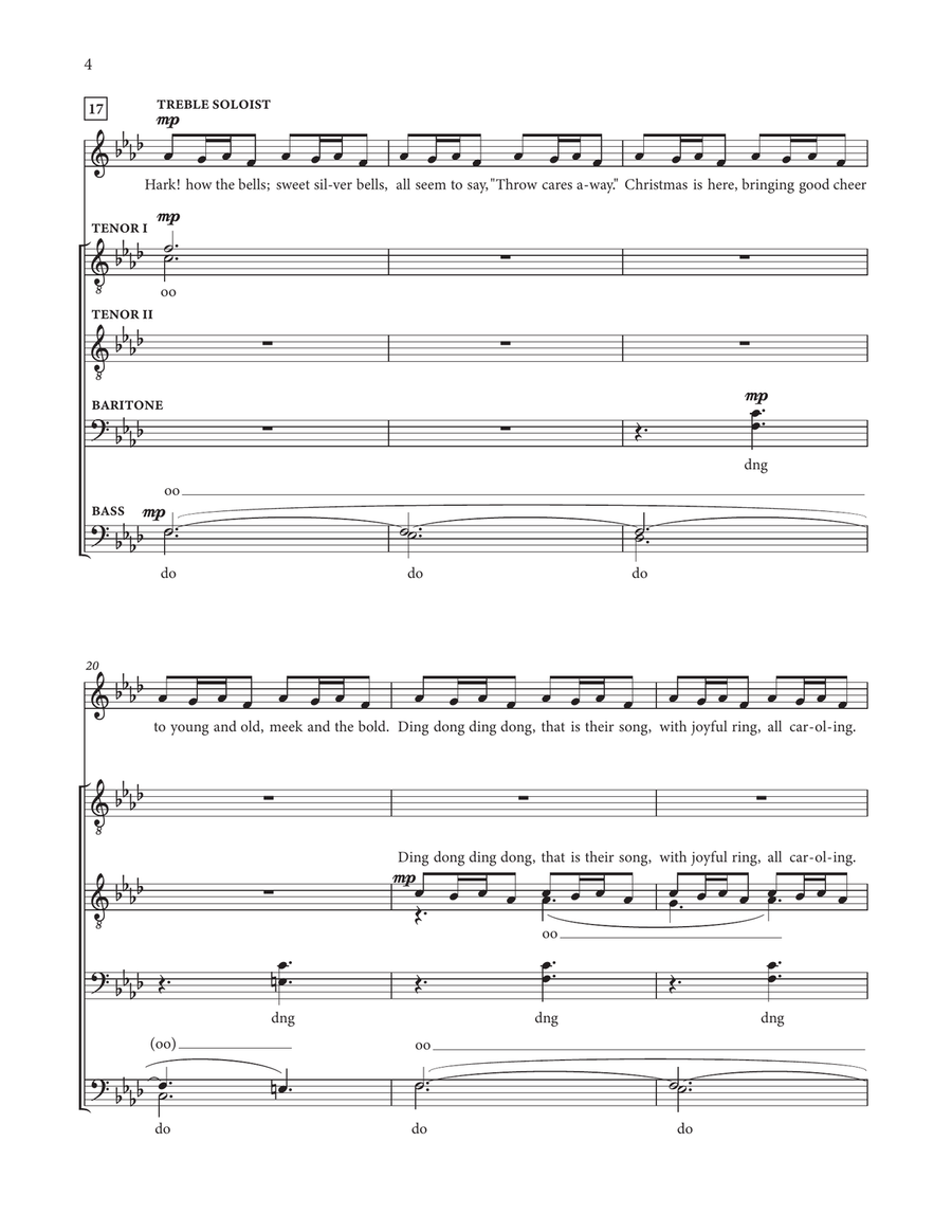 Carol Of The Bells Carol Of The Bells TTBB scores gallery preview page 4