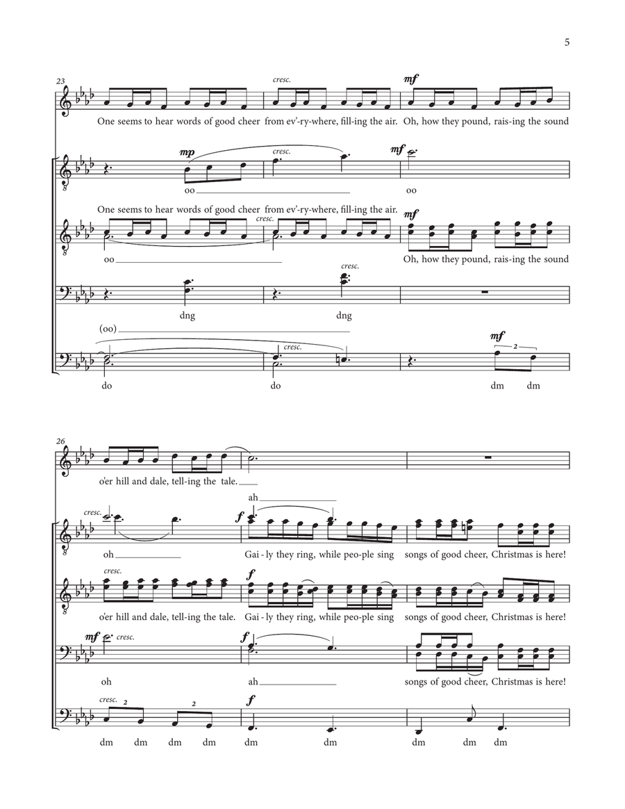 Carol Of The Bells Carol Of The Bells TTBB scores gallery preview page 5