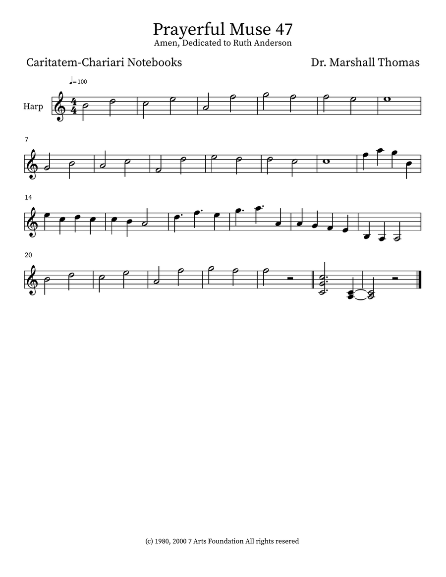 Prayerful Muse 47 Prayerful Muse 47 Small Ensemble scores gallery preview page 3