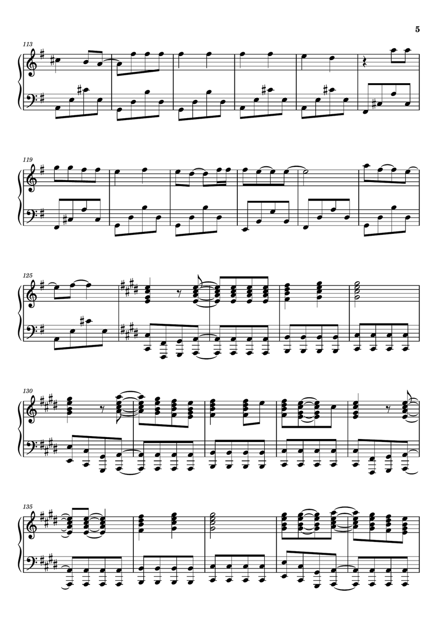 Heaven Is A Place On Earth Piano Solo scores gallery preview page 5