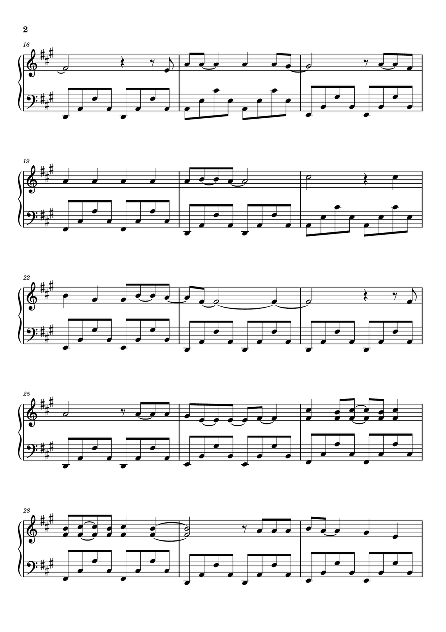 Maria Maria Piano Solo scores gallery preview page 2