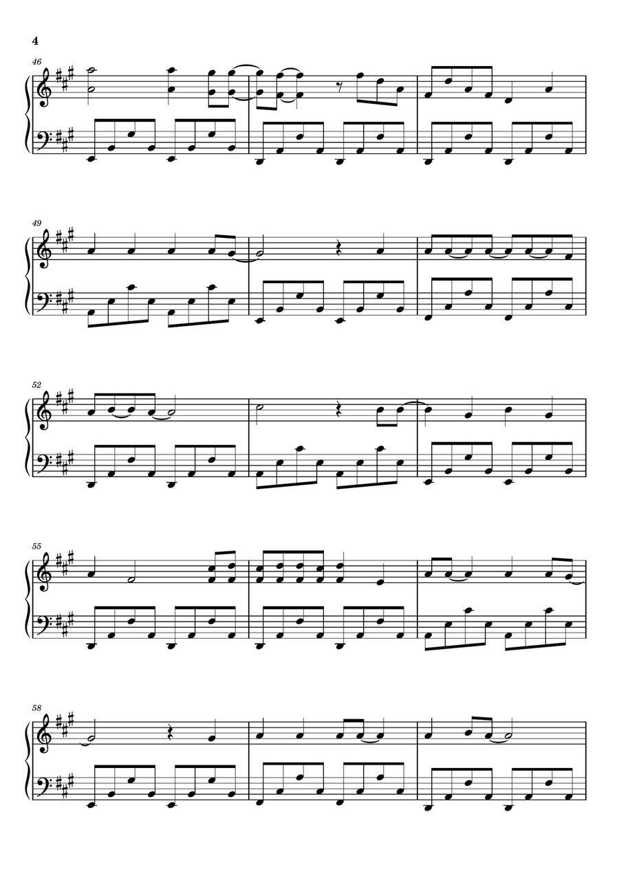 Maria Maria Piano Solo scores gallery preview page 4