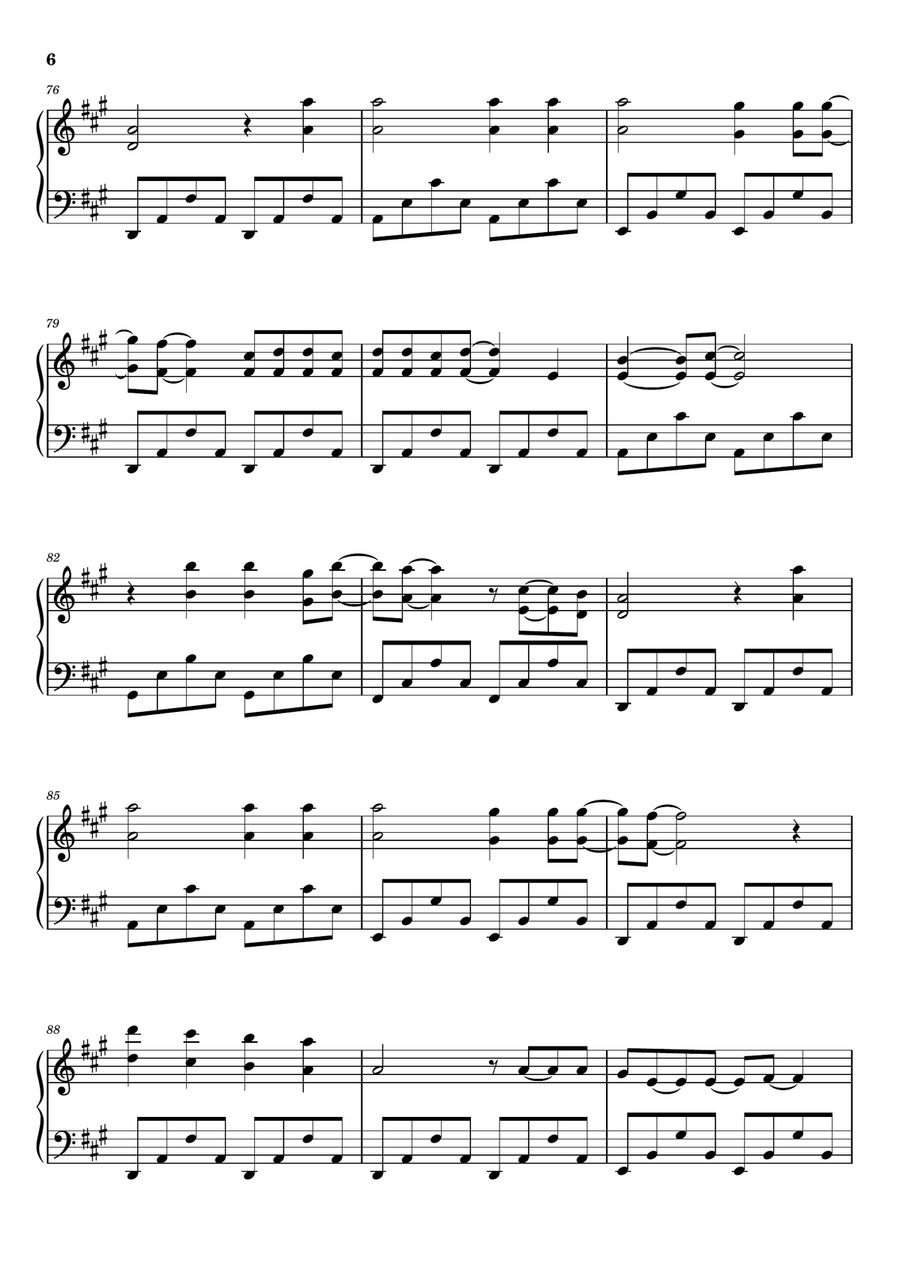Maria Maria Piano Solo scores gallery preview page 6