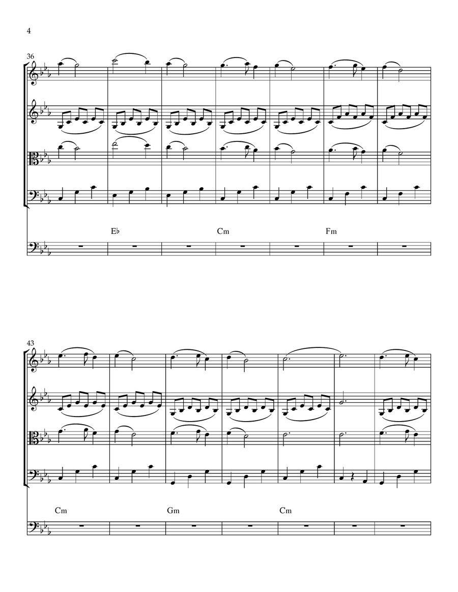 Dear Merry, also called Jan-e-Maryam String Orchestra scores gallery preview page 5