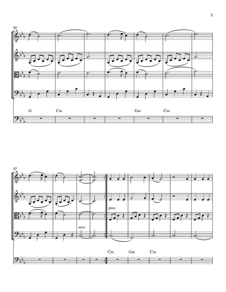 Dear Merry, also called Jan-e-Maryam String Orchestra scores gallery preview page 6