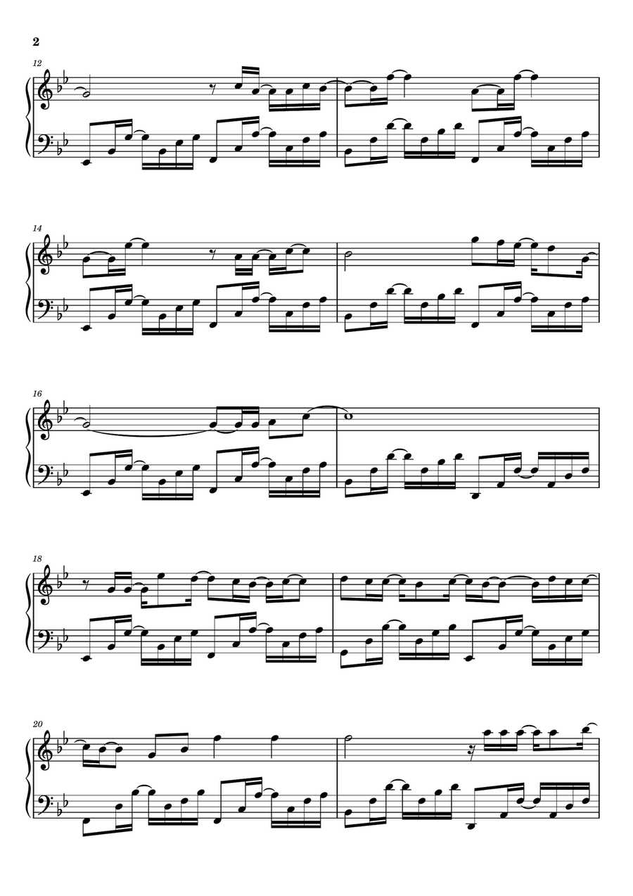 As I Lay Me Down As I Lay Me Down Piano Solo scores gallery preview page 2