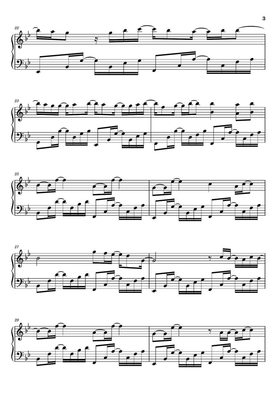 As I Lay Me Down As I Lay Me Down Piano Solo scores gallery preview page 3