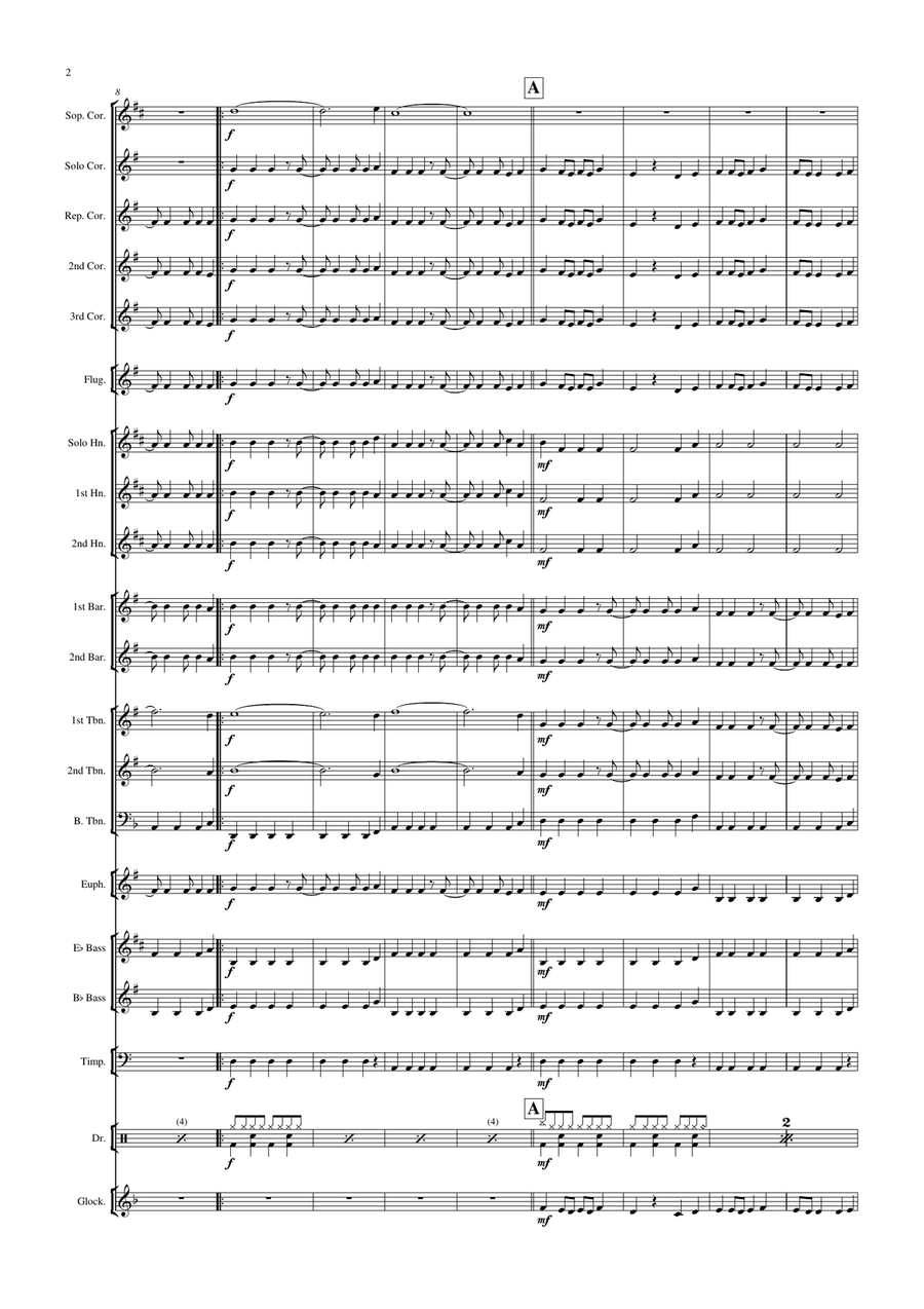 Can't Get You Out Of My Head Brass Band scores gallery preview page 3