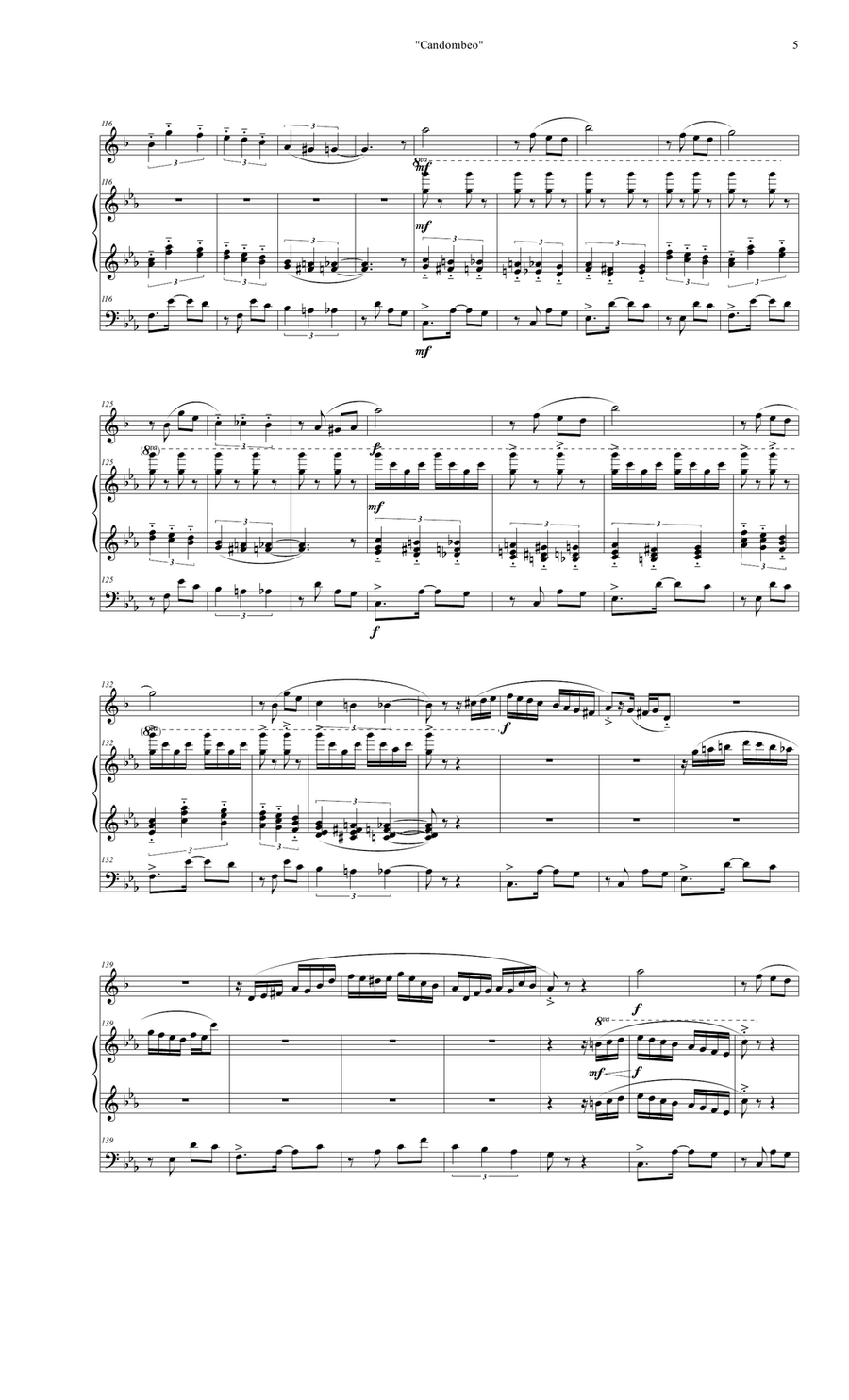 Candombeo Piano Trio scores gallery preview page 5