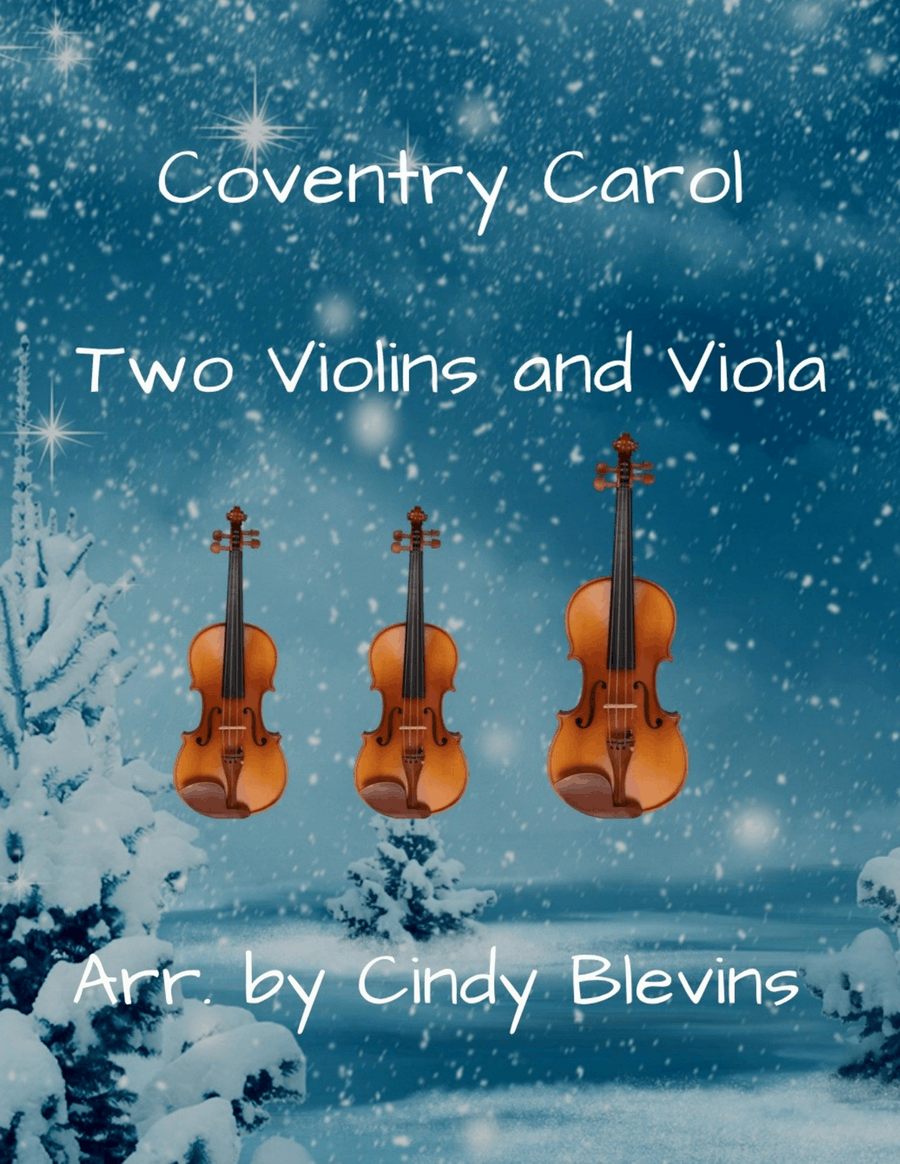 Coventry Carol, for Two Violins and Viola String Trio scores gallery preview page 1