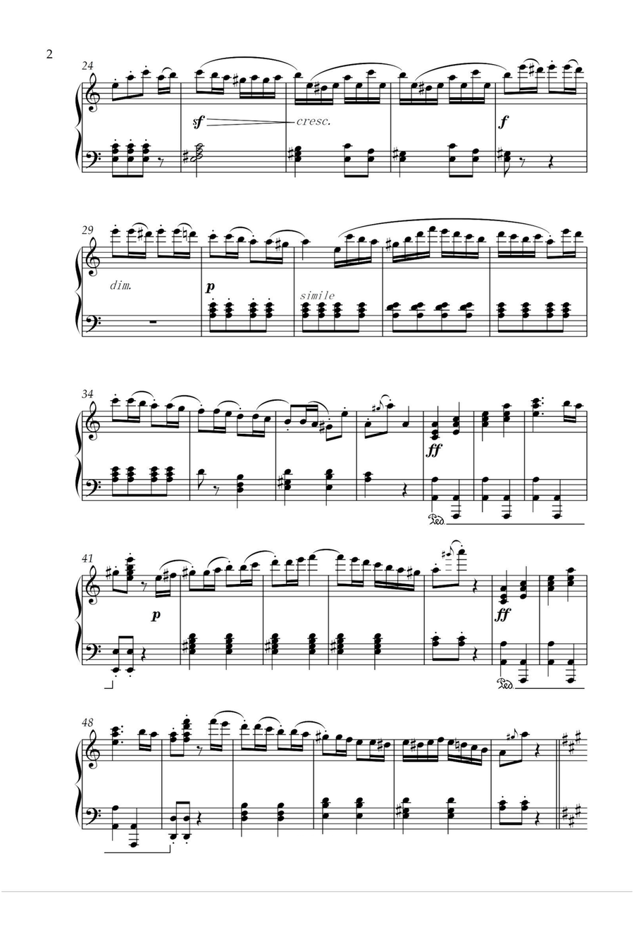 Rondo Alla Turca - Friedrich Burgmüller Piano Solo scores gallery preview page 2