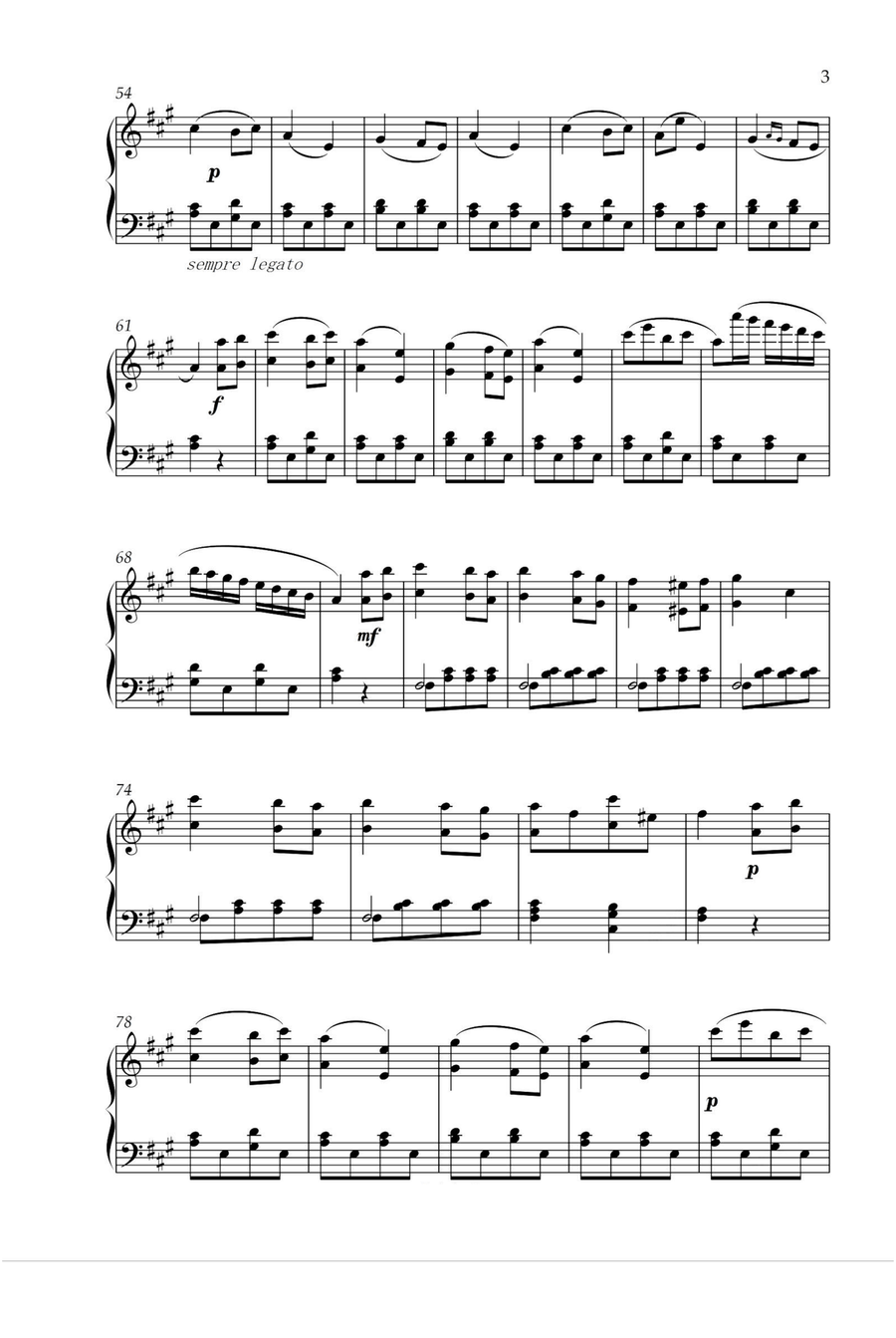 Rondo Alla Turca - Friedrich Burgmüller Piano Solo scores gallery preview page 3