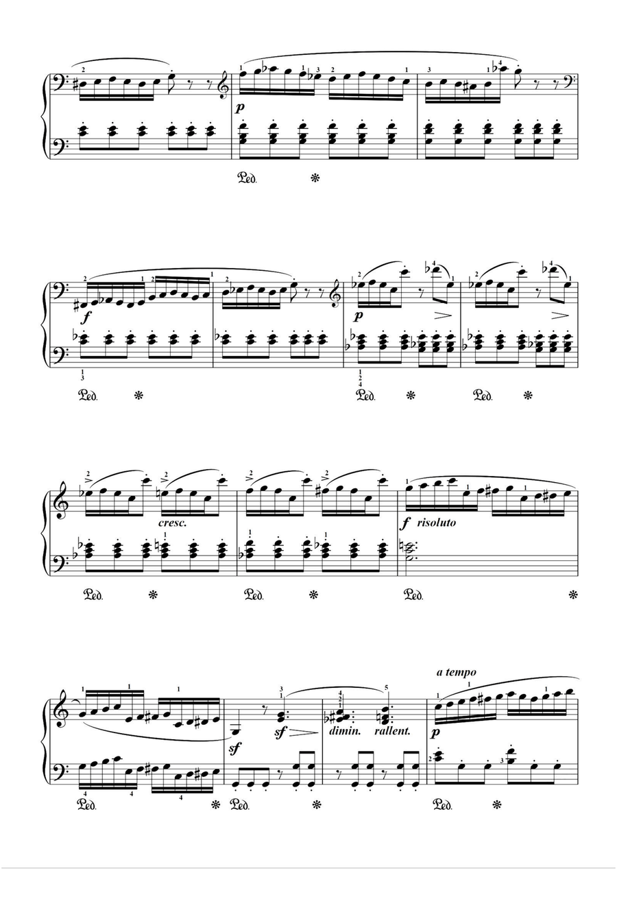 Quickstep - Friedrich Burgmüller Easy Piano scores gallery preview page 2