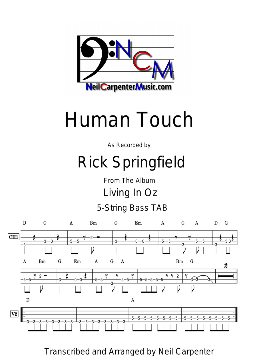 Human Touch Human Touch Acoustic Guitar scores gallery preview page 1