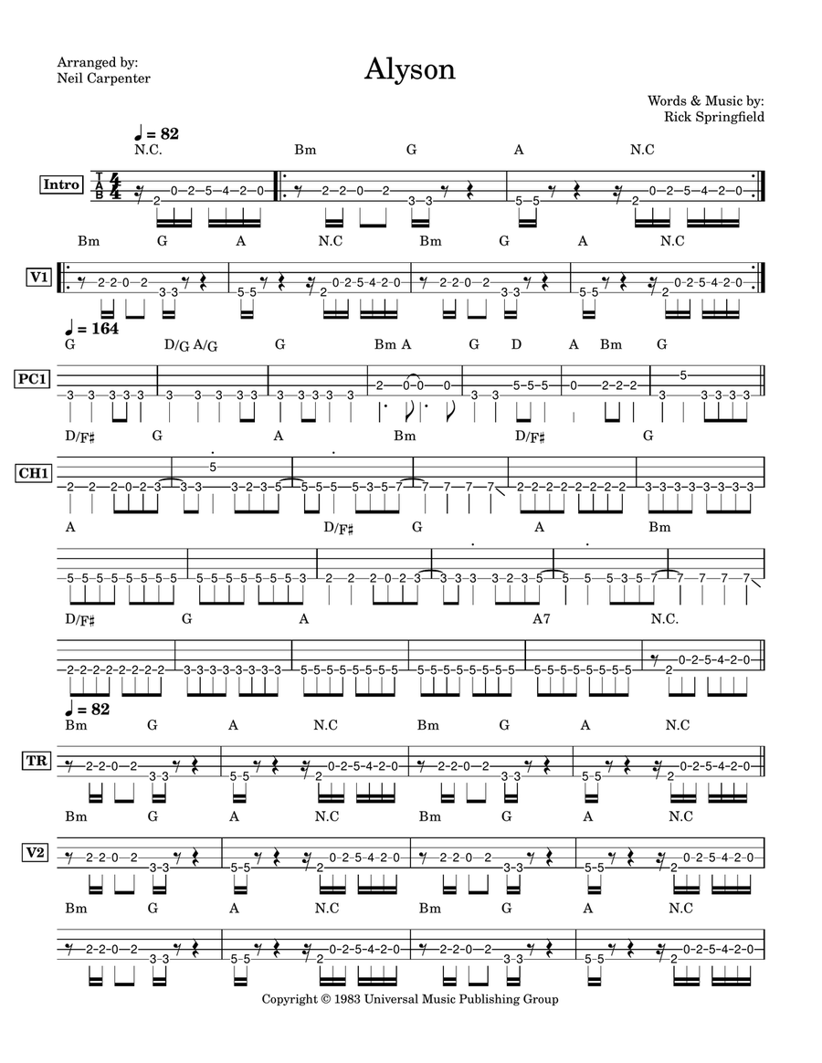 Alyson Alyson Acoustic Guitar scores gallery preview page 2