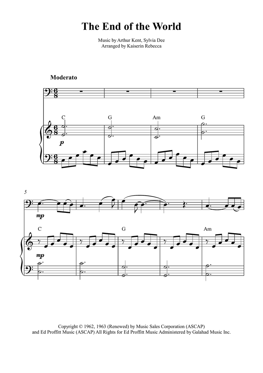The End Of The World The End Of The World Euphonium scores gallery preview page 1