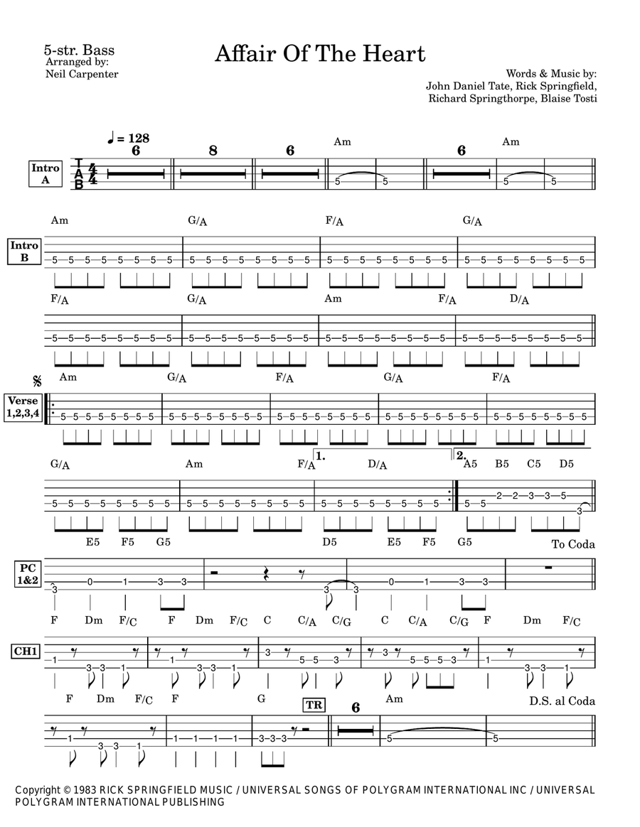 Affair Of The Heart Affair Of The Heart Acoustic Guitar scores gallery preview page 2