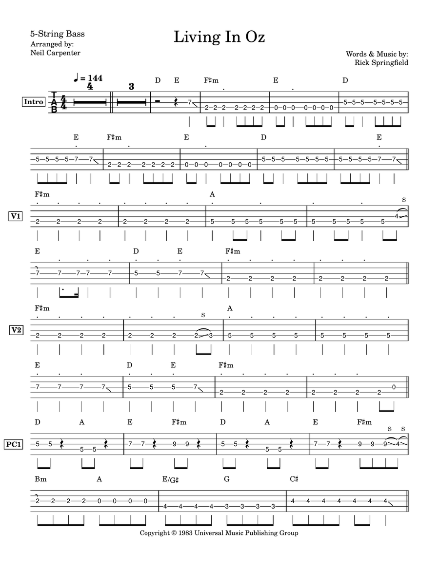 Living In Oz Living In Oz Acoustic Guitar scores gallery preview page 2