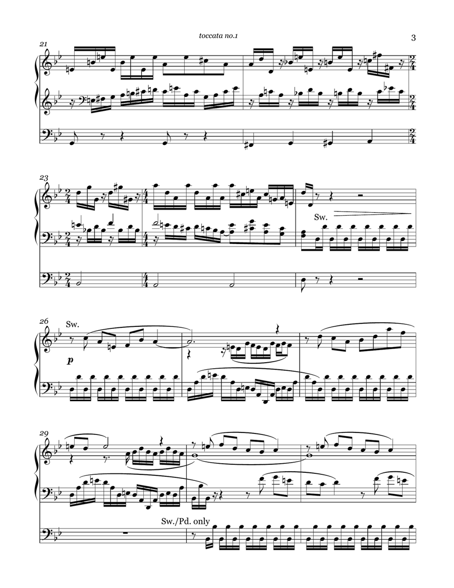 Toccata No.1 Organ Solo scores gallery preview page 5
