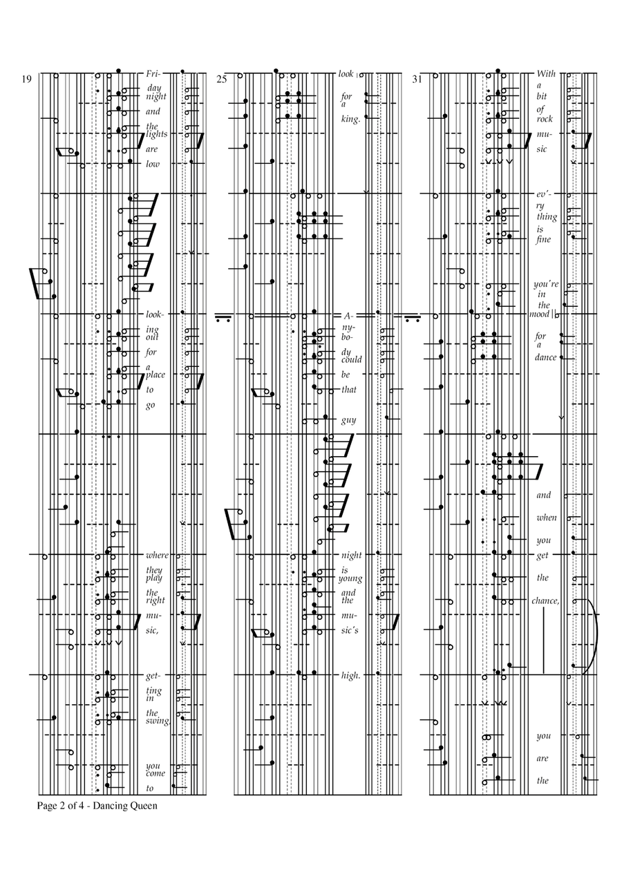 Dancing Queen Dancing Queen Piano, Vocal scores gallery preview page 2