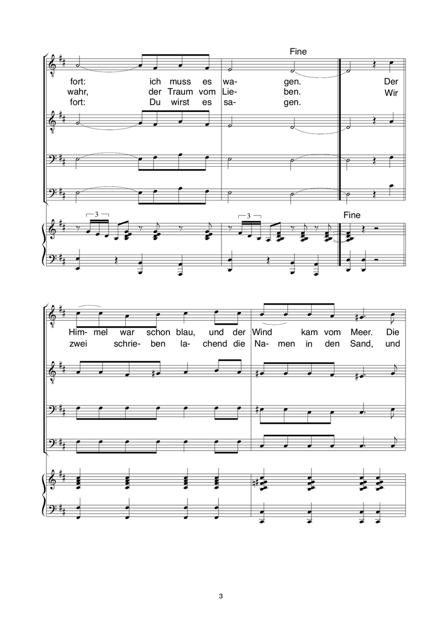 Amor,Amor,Amor Amor,Amor,Amor TTBB scores gallery preview page 3