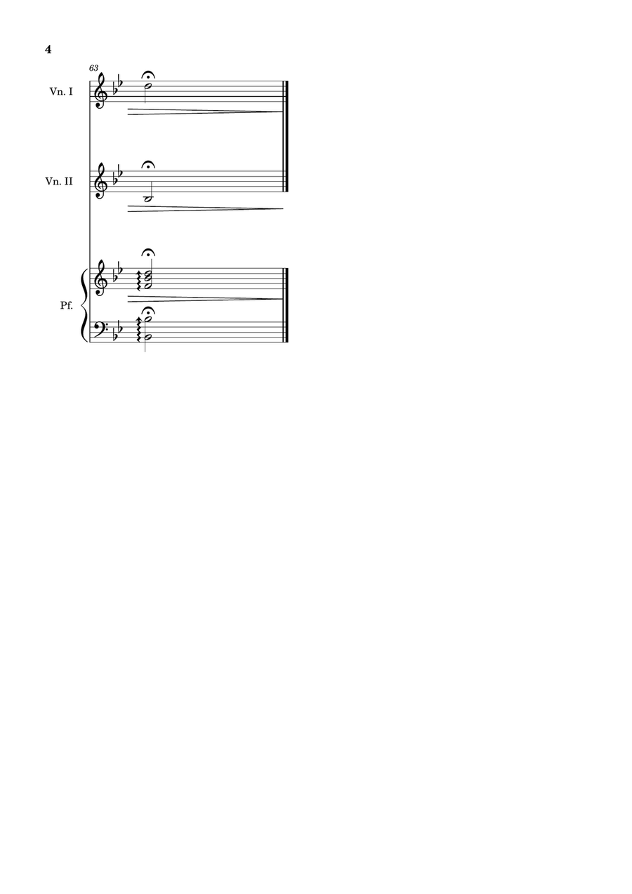 Bridal Chorus. R. Wagner - Violin Duet and Piano. Score and Parts. String Duet scores gallery preview page 4