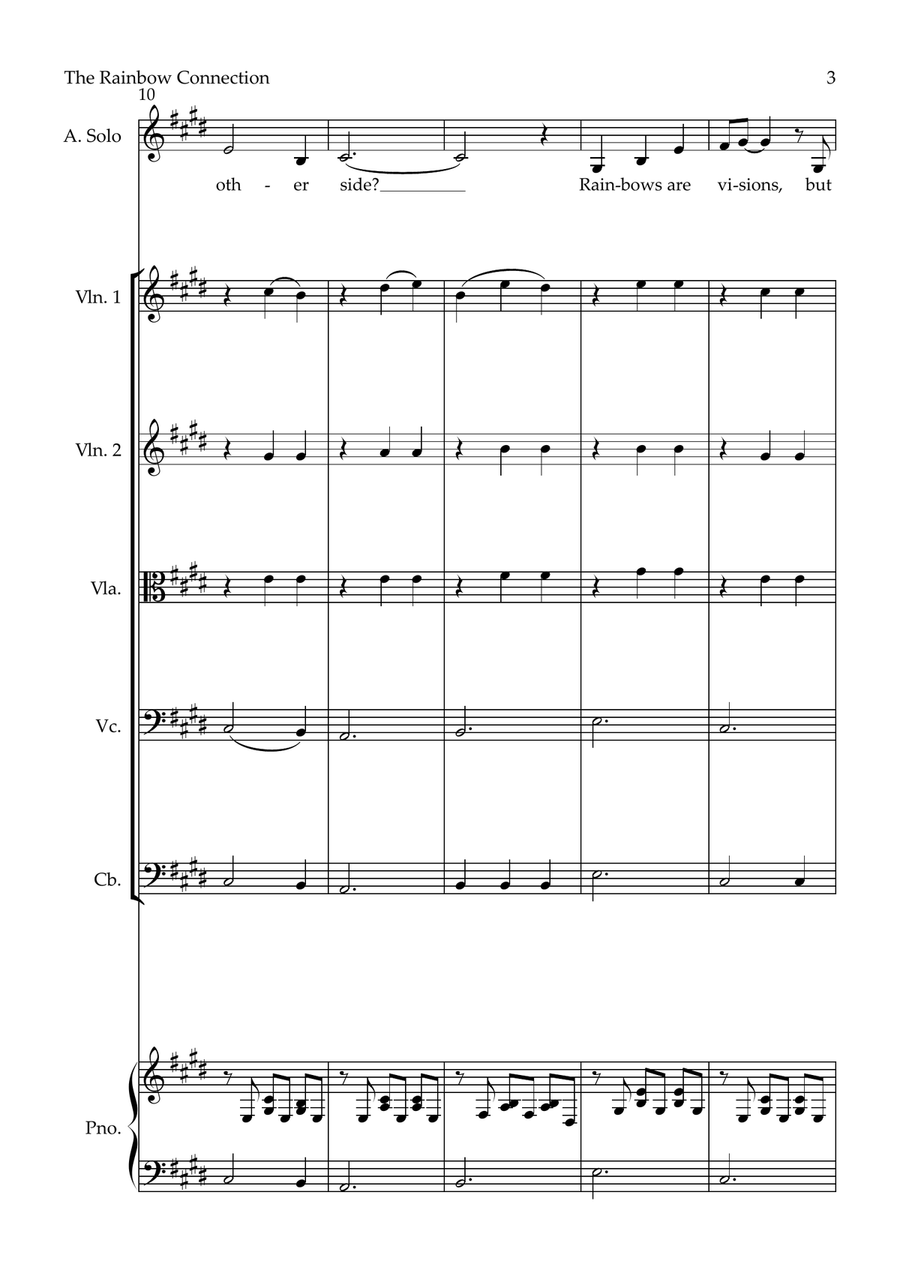 Rainbow Connection Small Ensemble scores gallery preview page 3