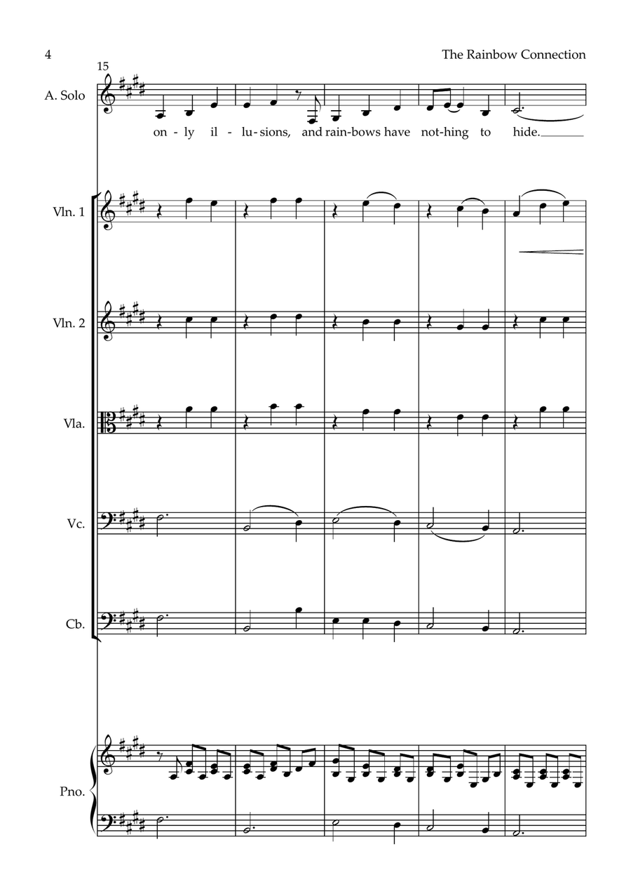 Rainbow Connection Small Ensemble scores gallery preview page 4