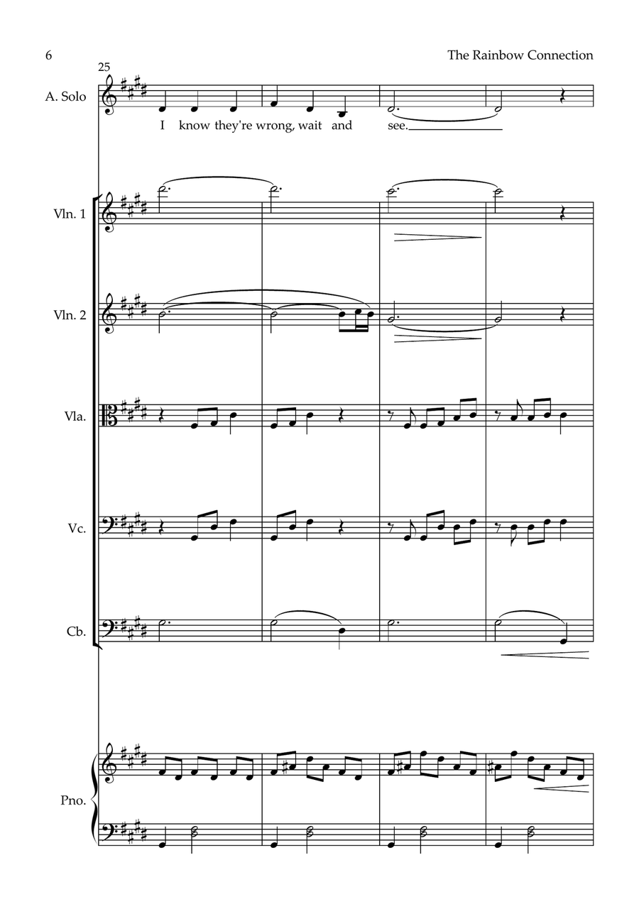 Rainbow Connection Small Ensemble scores gallery preview page 6