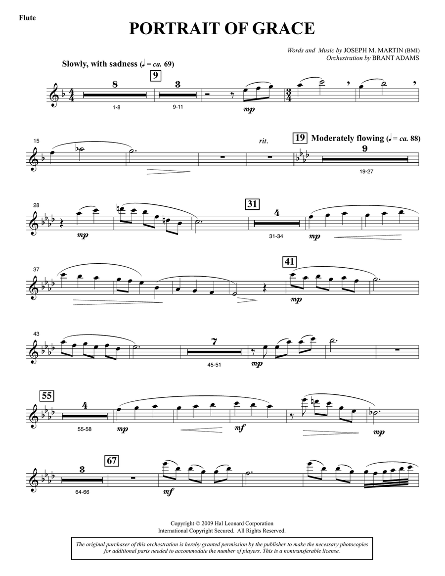 The Lenten Sketches - Flute 1 & 2 Chamber Orchestra scores gallery preview page 1