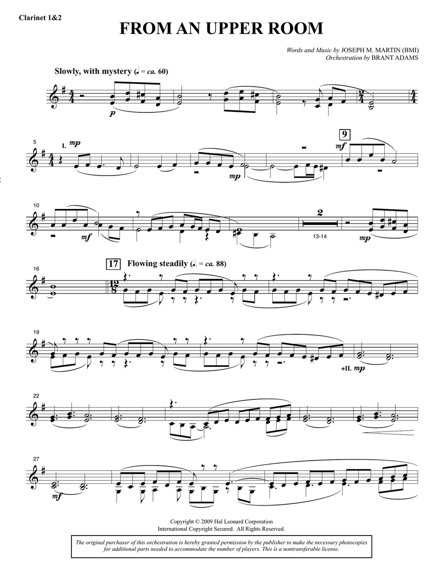 The Lenten Sketches - Clarinet 1 & 2 Chamber Orchestra scores gallery preview page 5