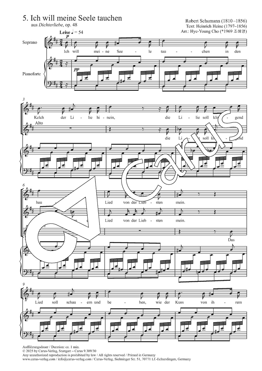 Ich will meine Seele tauchen 4-Part scores gallery preview page 3