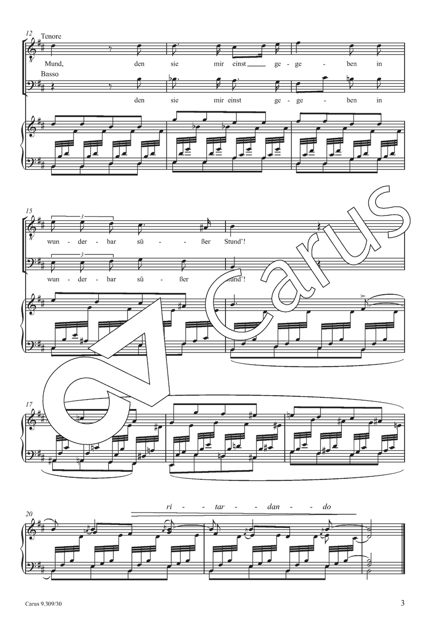 Ich will meine Seele tauchen 4-Part scores gallery preview page 4
