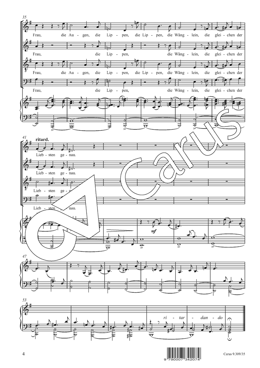 Im Rhein, im heiligen Strome 4-Part scores gallery preview page 5