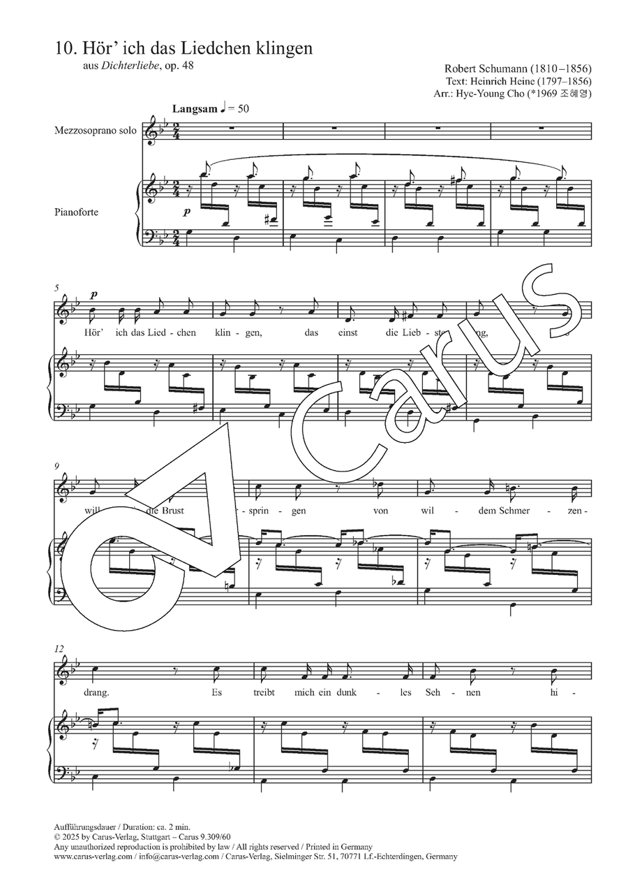 Hör ich das Liedchen klingen 4-Part scores gallery preview page 3