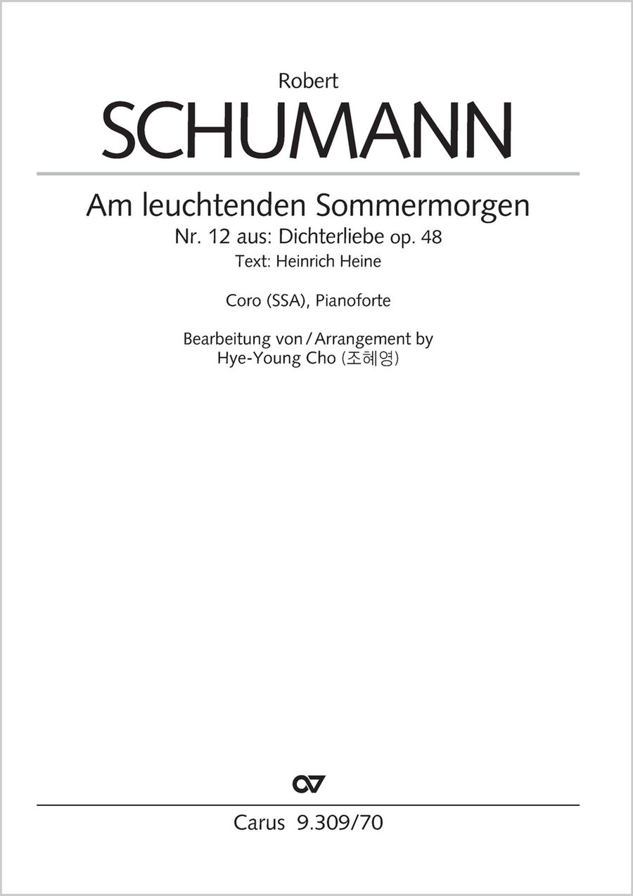 Am leuchtenden Sommermorgen SSA scores gallery preview page 1