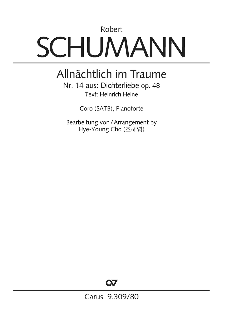 Allnächtlich im Traume Allnächtlich im Traume 4-Part scores gallery preview page 2